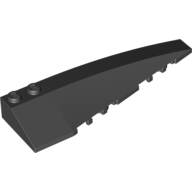Lego kostka (kostička) 10x3 klín pravý zkosený, černá (4296789, 6106305)